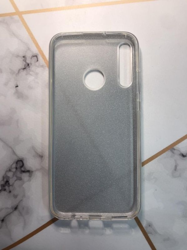 Силіконовий блискучий чохол для Huawei Р40 lite E/ Y7p Сріблястий