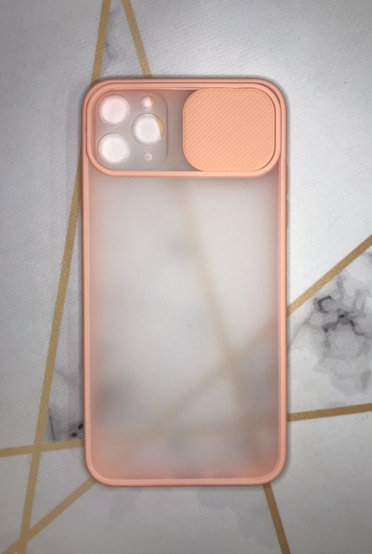 Чохол зі слайд-камерою для iPhone 11 Pro Max (6,5) Пудровий