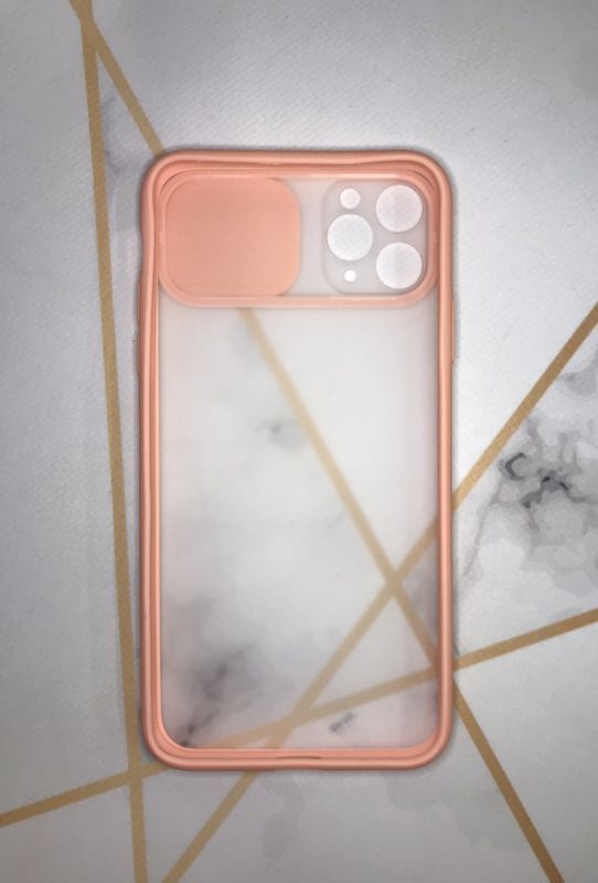 Чохол зі слайд-камерою для iPhone 11 Pro Max (6,5) Пудровий
