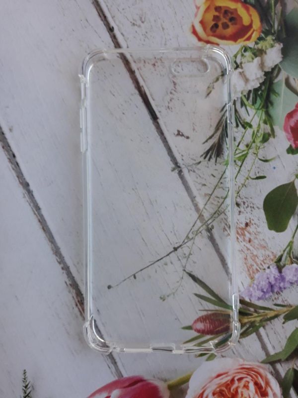 Прозорий силіконовий чохол з потовщеними кутами на iPhone 6 Plus/6s Plus