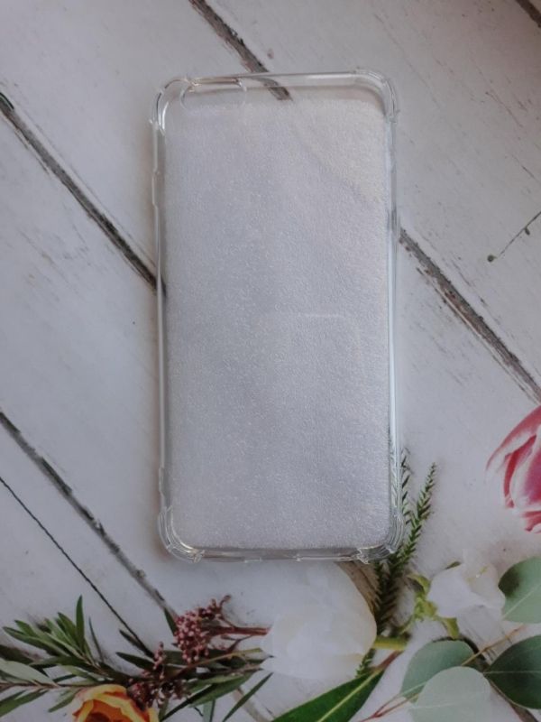 Прозорий силіконовий чохол з потовщеними кутами на iPhone 6 Plus/6s Plus