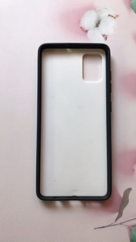 Силіконовий чохол з принтом і блискітками для Samsung Galaxy A51 Дівчина в капелюсі