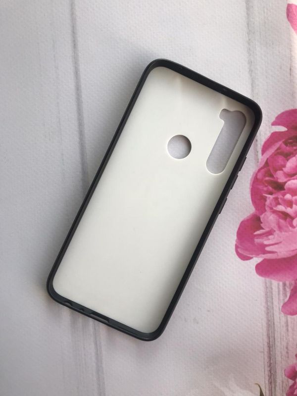 Чохол з принтом та блискітками на Xiaomi Redmi Note 8 Дівчина з кавою