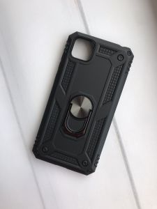 Силіконовий чохол Hard з кільцем-підставкою для Huawei Y5p (чорний)