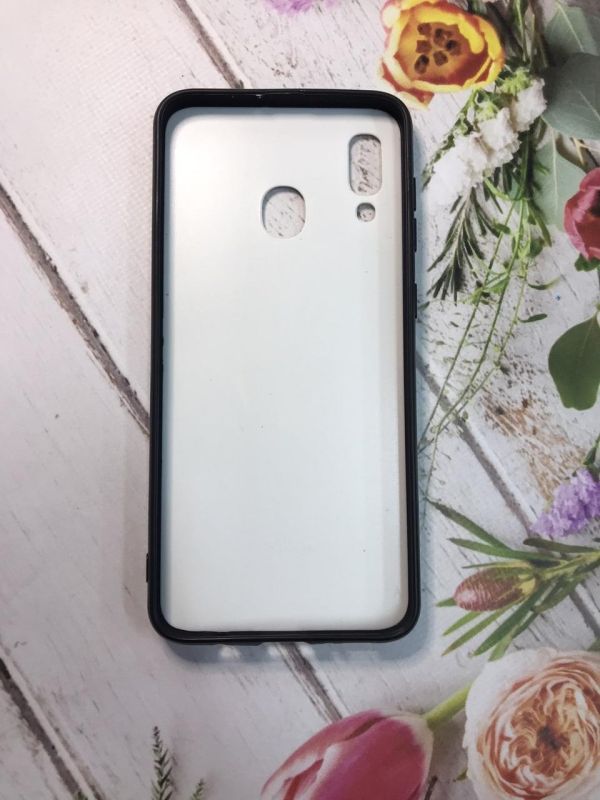 Чохол із принтом та блискітками для Samsung Galaxy А30 (2019) / А305 / A20 (2019) A205 Дівчина з сумкою