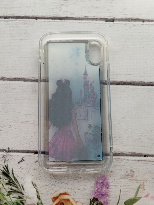 Силіконовий чохол із блискітками, що переливаються, для iPhone X Дівчина-Мінні