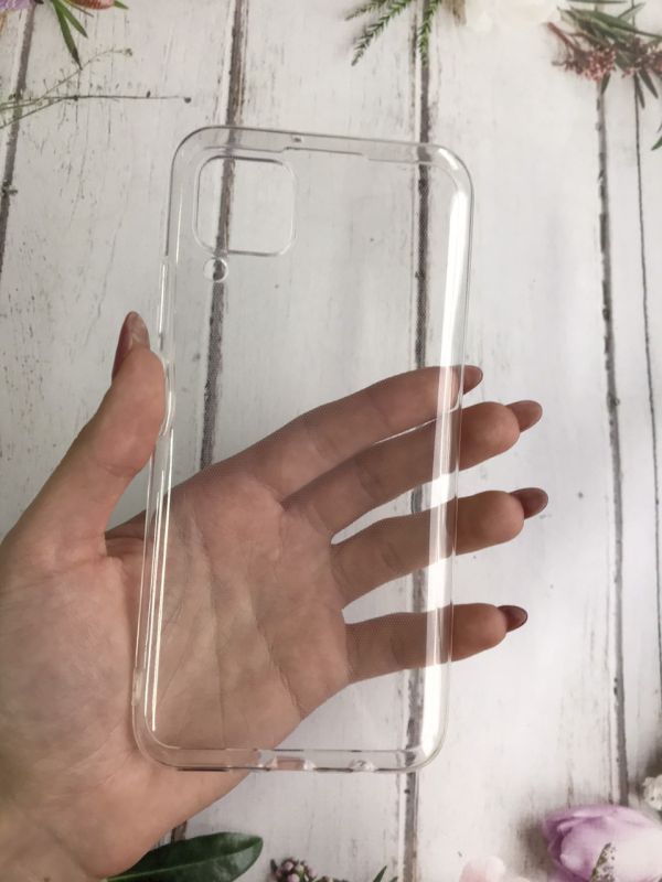 Ультратонкий прозорий силіконовий чохол для Huawei Р40 lite / Nova 6 SE