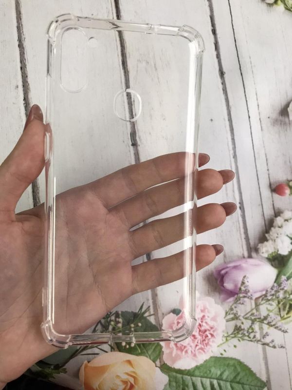 Ультратонкий прозорий силіконовий чохол з потовщеними кутами для Samsung Galaxy А11