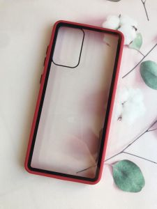 Прозорий чохол з гумовим бампером для Samsung Galaxy A52 Червоний