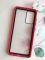 Прозорий чохол з гумовим бампером для Samsung Galaxy A52 Червоний