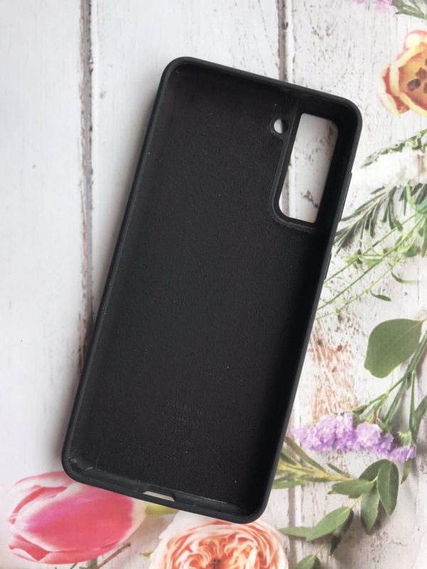 Силіконовий чохол Silicone Case для Samsung Galaxy S21 Plus Чорний