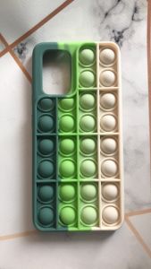 Силіконовий чохол Попит Антистрес Поп-Іт Pop It для Samsung Galaxy A32 Поп іт Зелено-білий