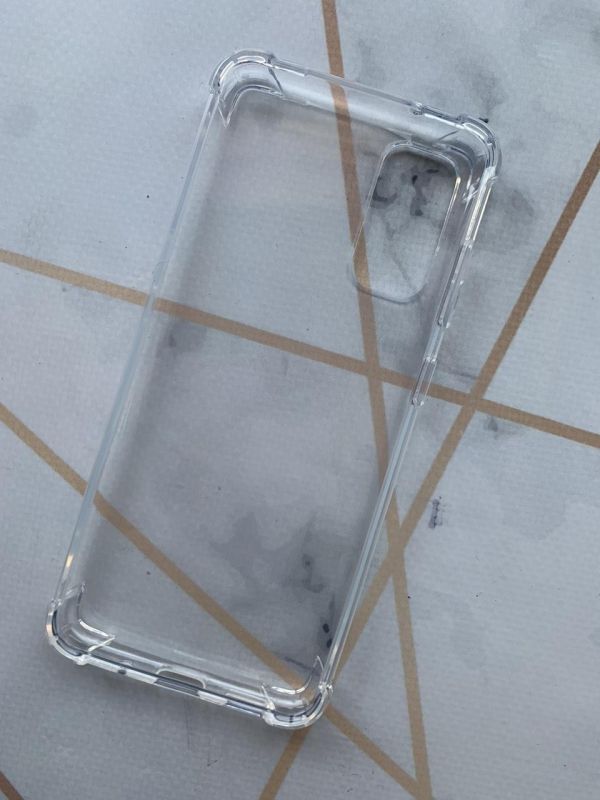 Прозорий силіконовий чохол з потовщеними кутами для Samsung Galaxy S20