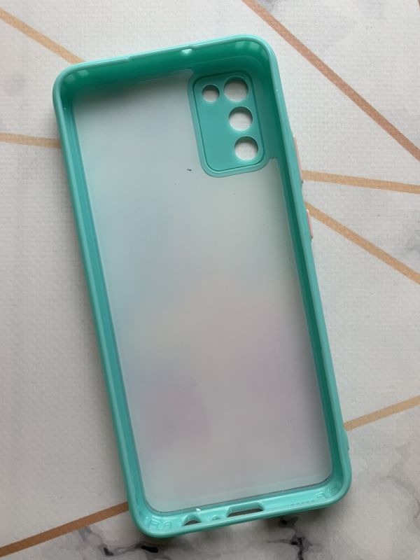 Чохол з блиском для Samsung Galaxy A02s Галактика бірюзова
