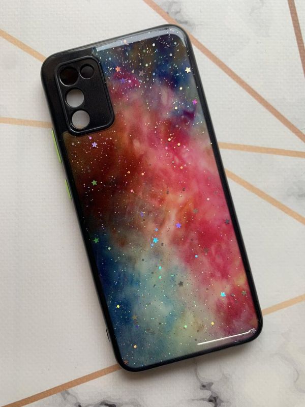 Чохол з блиском для Samsung Galaxy A02s Галактика