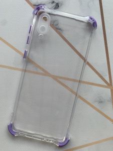 Силіконовий чохол з потовщеними кутами фіолетового кольору для Samsung Galaxy A02 / A022 (2021)