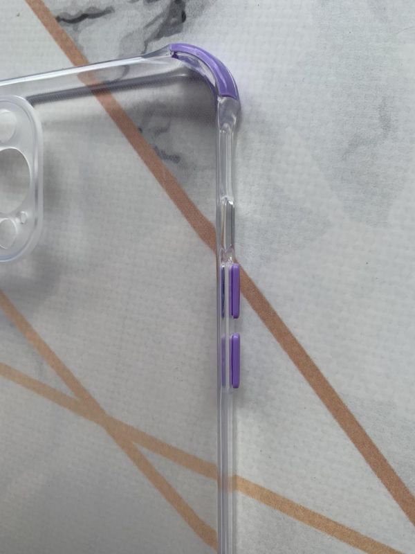 Силіконовий чохол з потовщеними кутами фіолетового кольору для iPhone 12 Pro Max