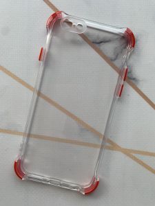 Силіконовий чохол з потовщеними кутами червоного кольору на iPhone 6/6s ::