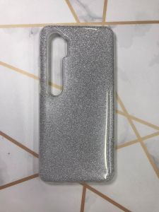 Силіконовий блискучий чохол для Xiaomi Mi Note 10 / Note Pro 10 Срібний