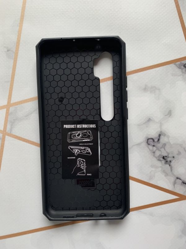 Протиударний чохол Hard 2 з кільцем-тримачем для Xiaomi Mi Note 10 / Note 10 Pro Чорний