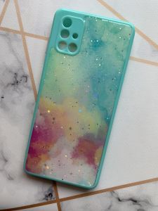 Чохол з принтом наSamsung Galaxy M51 Галактика Бірюзовий