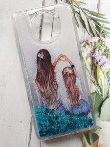 Чохол з плаваючими блискітками на Xiaomi Redmi Note 9T / Redmi Note 9 5G Дівчинки