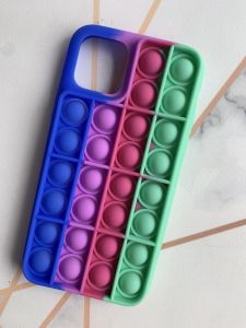 Силіконовий чохол Поп іт Антистрес Поп-Іт Pop It для iPhone 11 Pro (5,8) Попит Синьо-зелений