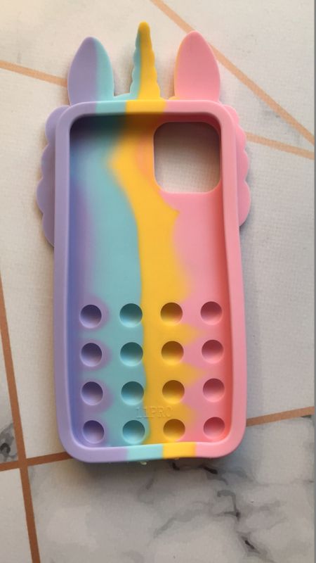 Чохол Одноріг Поп іт Антистрес Поп-Іт Pop It для iPhone 11 Pro (5,8) Попіт Єдиноріг