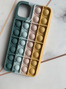 Силіконовий чохол Поп іт Антистрес Поп-Іт Pop It для iPhone 11 Pro Max (6,5) Попит Зелено-жовтий