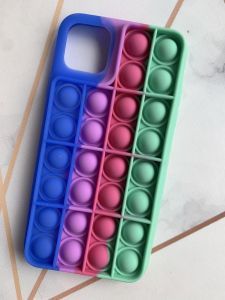 Силіконовий чохол Поп іт Антистрес Поп-Іт Pop It на iPhone 11 Pro Max (6,5) Синьо-зелений