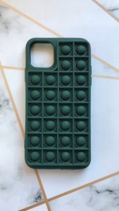 Силіконовий чохол Поп іт Антистрес Поп-Іт Pop It для iPhone 11 Pro Max (6,5) Попит Зелений