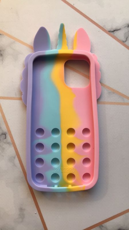 Чохол Одноріг Поп іт Антистрес Поп-Іт Pop It для iPhone 12 Pro Max Попіт Єдиноріг