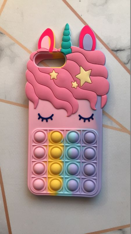 Чохол Одноріг Поп іт Антистрес Поп-Іт Pop It для iPhone 6+/6 Plus Єдиноріг