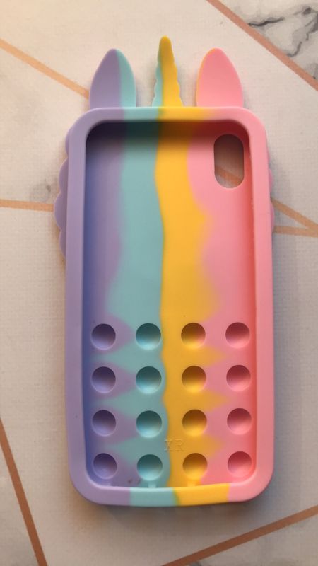 Чохол Одноріг Поп іт Антистрес Поп-Іт Pop It для iPhone XR Попіт Єдиноріг