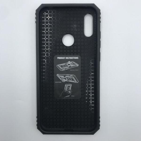 Силіконовий чохол Hard Defence Series з кільцем-підставкою для Huawei Y6 2019 Синій