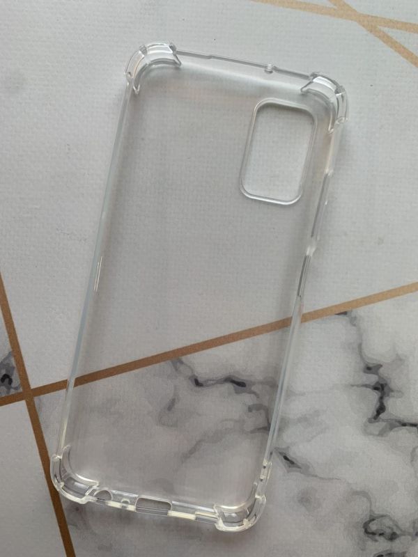 Прозорий силіконовий чохол з потовщеними кутами для Samsung Galaxy A03s