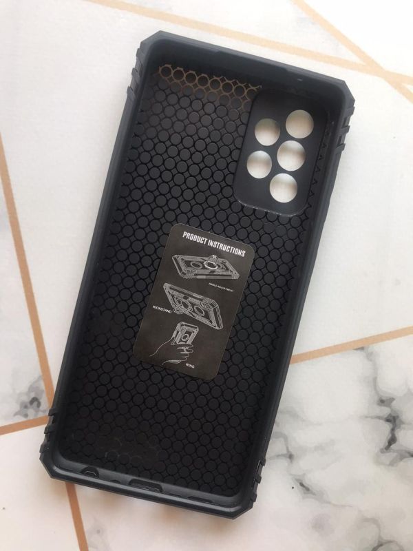 Протиударний чохол Hard з кільцем-тримачем для Samsung Galaxy M31s Чорний