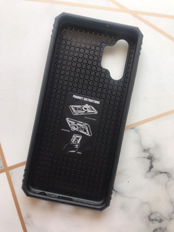 Протиударний чохол Hard з кільцем-тримачем для Samsung Galaxy A32 Чорний
