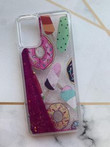 Силіконовий чохол з блискітками що переливаються на Samsung Galaxy A02s Солодощі