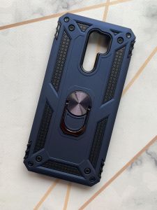 Силіконовий чохол Hard 2 з кільцем-підставкою для Xiaomi Redmi 9 Синій