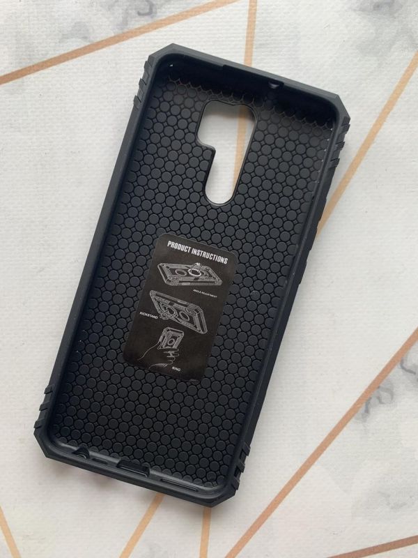 Силіконовий чохол Hard 2 з кільцем-підставкою для Xiaomi Redmi 9 Синій