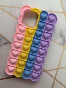 Силіконовий чохол Поп іт Антистрес Поп-Іт Pop It для iPhone 12 Pro Max Попит Сердечка