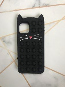 Силіконовий чохол на iPhone 11 Pro Max (6.5) Попіт Котик