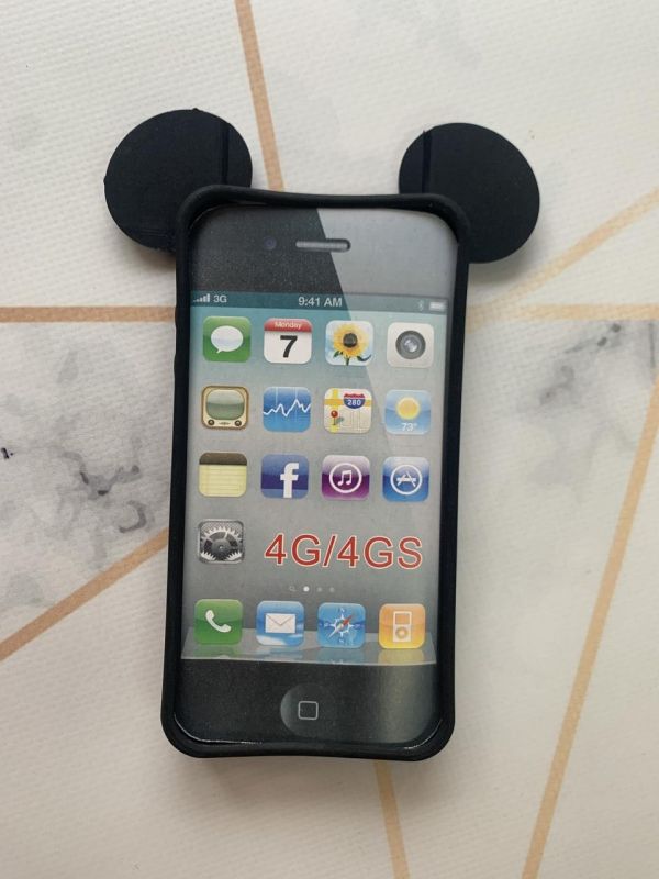 Силіконовий матовий чохол для iPhone 4 4s Міккі