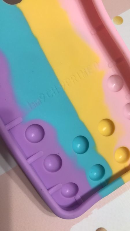 Чохол Попит Антистрес Поп-Іт Pop It для Xiaomi Redmi 9 Поп іт Котик з сердечком троянд.-фіоле.