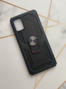 Силіконовий чохол Hard Defence Series з кільцем-підставкою Samsung Galaxy A31 Чорний