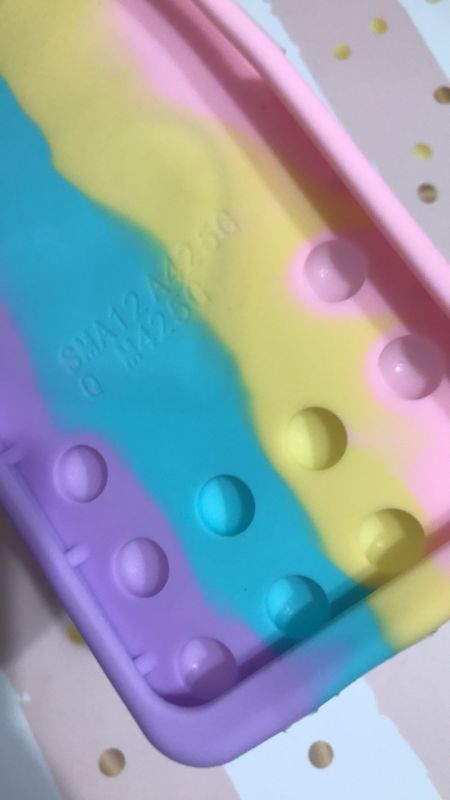 Чохол Попіт Антистрес Поп-Іт Pop It для Samsung Galaxy A12 Поп іт Котик з сердечком Рожево-фіол.