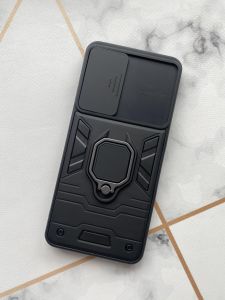 Силіконовий чохол із слайд-камерою та кільцем-підставкою для Samsung Galaxy A32 Чорний