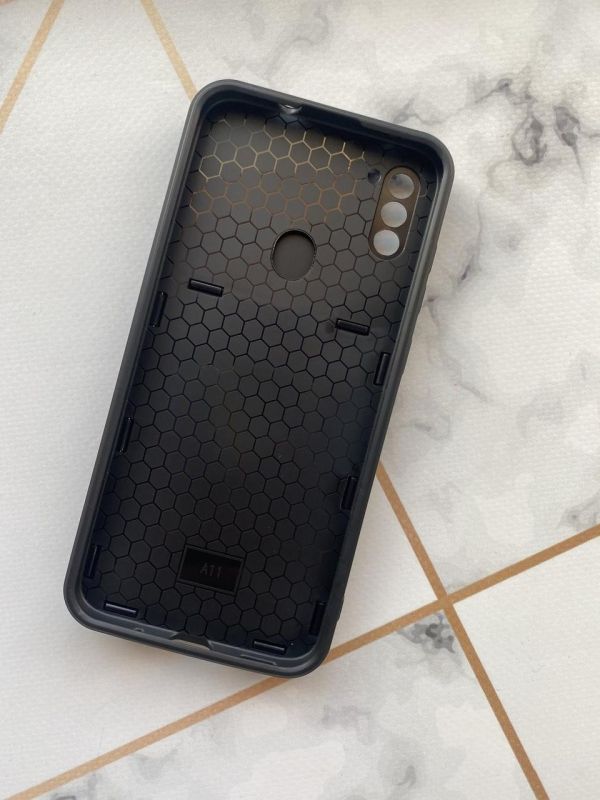 Чохол зі слайд-камерою та кільцем-підставкоюдля Samsung Galaxy А11 Чорний