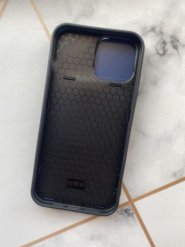 Силіконовий чохол зі слайд-камерою та кільцем-підставкою для iPhone 13 Pro Max Чорний